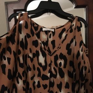 Cheetah top peach love